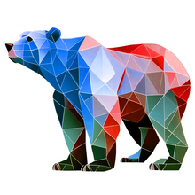 Load image into Gallery viewer, Poly Polar Bear
